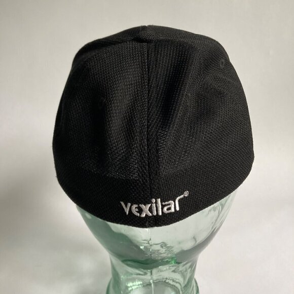 Vexilar Fitted Baseball Hat Black Cap Size S/M Ice Fishing - Picture 3 of 5